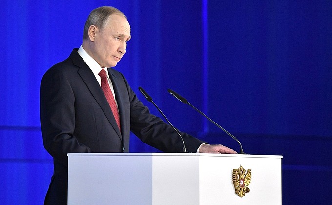 Wladimir Putin Kreml Moskau 2020-01-15 QF Copyright Kremlin Press